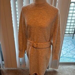 Cozy Cream Knit Dress